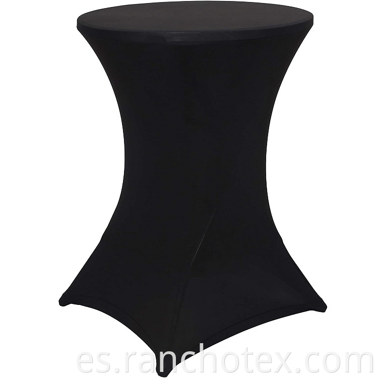 Fabric de estiramiento Spandex Venta caliente NUEVO Diseño Cubierta de mesa sólida personalizada para hotel
